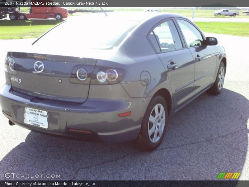 Galaxy Gray Mica / Black 2007 Mazda MAZDA3 i Sedan