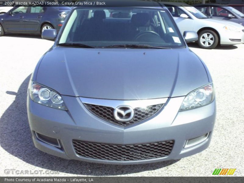 Galaxy Gray Mica / Black 2007 Mazda MAZDA3 i Sedan