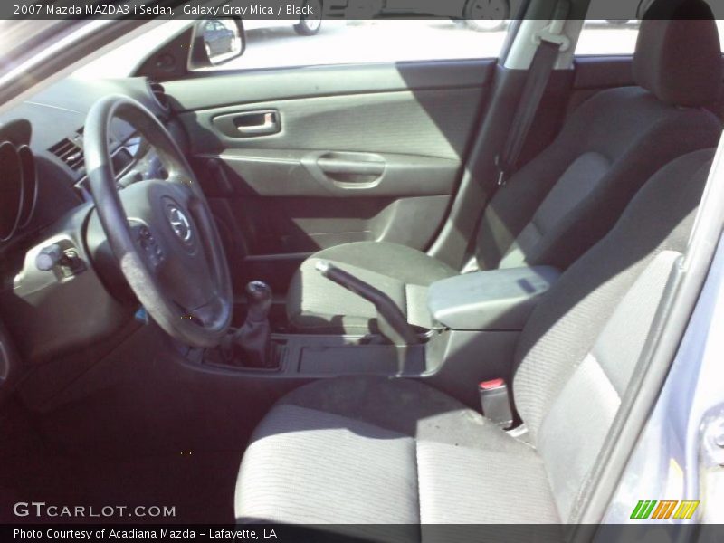 Galaxy Gray Mica / Black 2007 Mazda MAZDA3 i Sedan