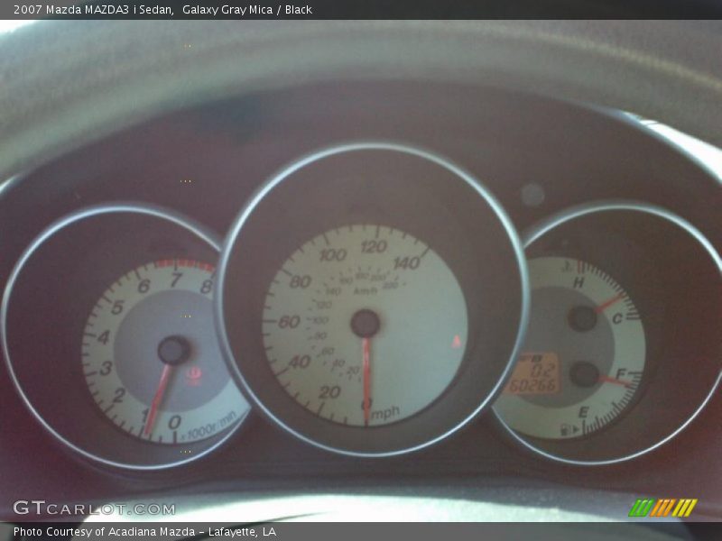 Galaxy Gray Mica / Black 2007 Mazda MAZDA3 i Sedan