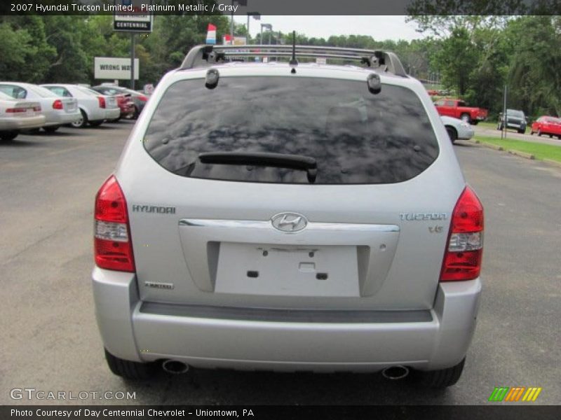 Platinum Metallic / Gray 2007 Hyundai Tucson Limited