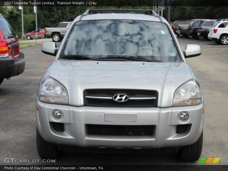 Platinum Metallic / Gray 2007 Hyundai Tucson Limited