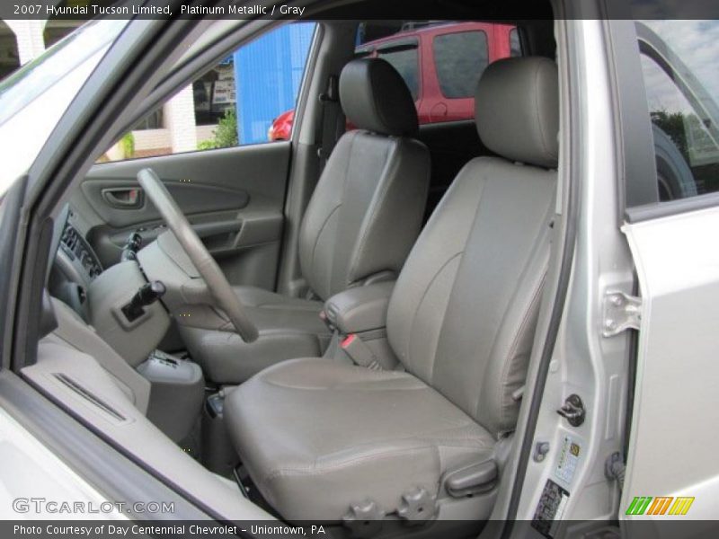 Platinum Metallic / Gray 2007 Hyundai Tucson Limited
