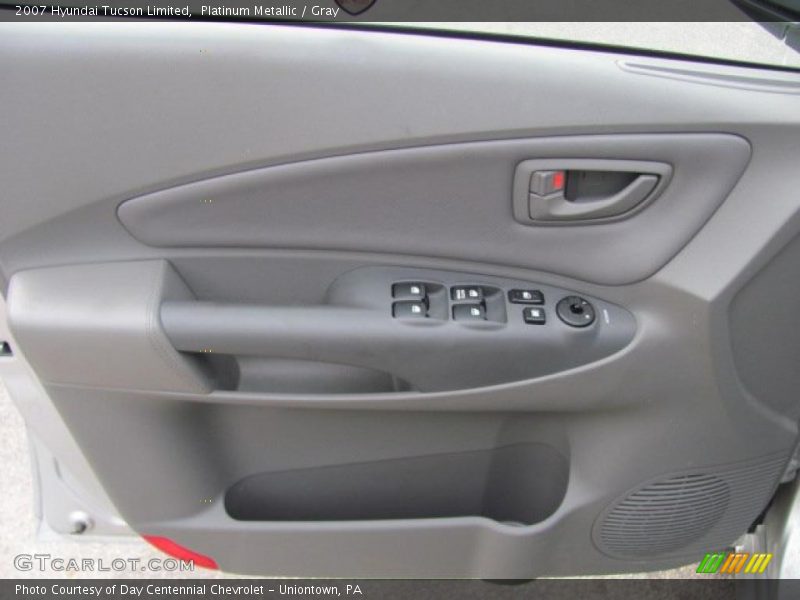 Platinum Metallic / Gray 2007 Hyundai Tucson Limited