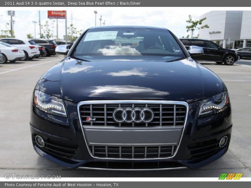 Deep Sea Blue Pearl Effect / Black/Silver 2011 Audi S4 3.0 quattro Sedan