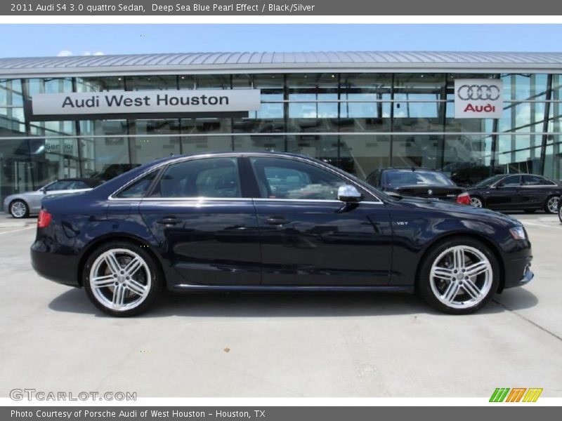 Deep Sea Blue Pearl Effect / Black/Silver 2011 Audi S4 3.0 quattro Sedan
