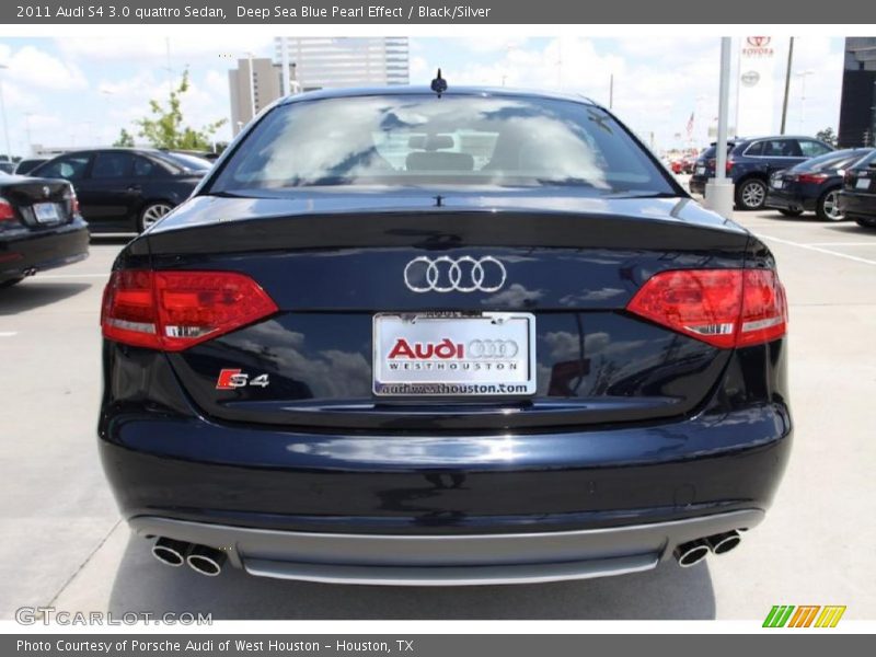 Deep Sea Blue Pearl Effect / Black/Silver 2011 Audi S4 3.0 quattro Sedan