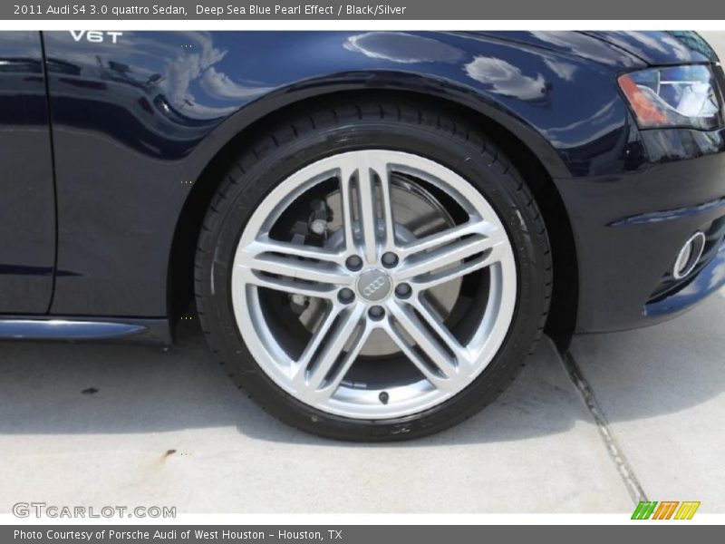 Deep Sea Blue Pearl Effect / Black/Silver 2011 Audi S4 3.0 quattro Sedan
