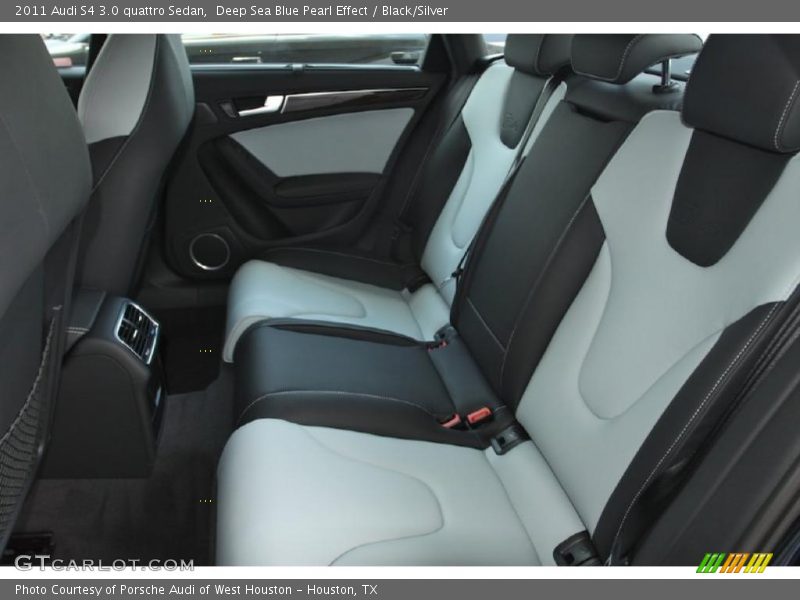 Deep Sea Blue Pearl Effect / Black/Silver 2011 Audi S4 3.0 quattro Sedan