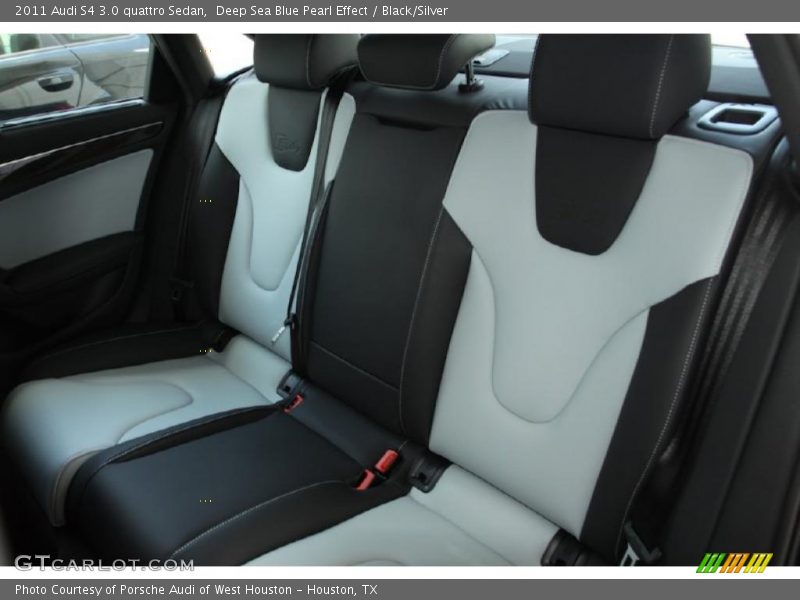 Deep Sea Blue Pearl Effect / Black/Silver 2011 Audi S4 3.0 quattro Sedan