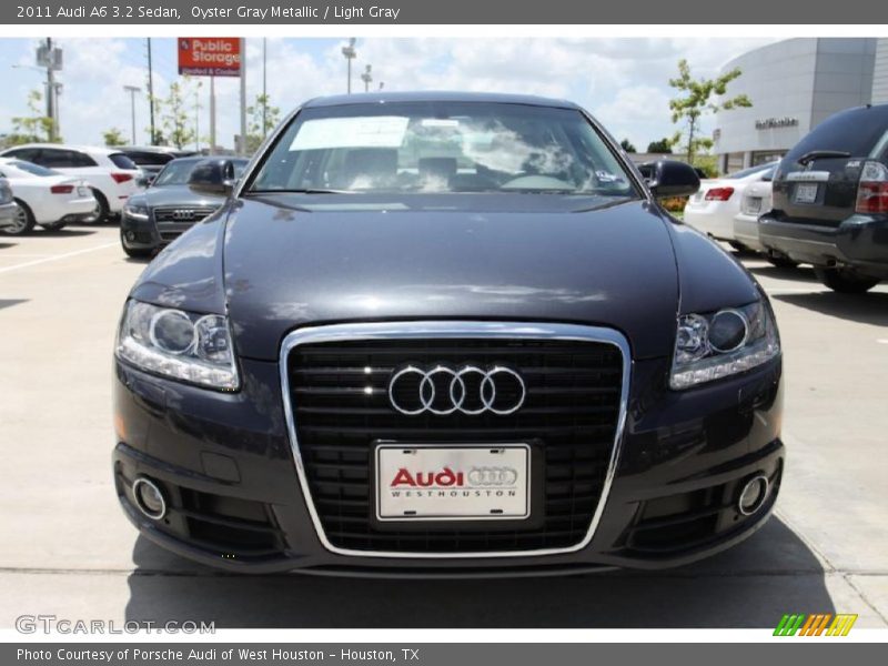 Oyster Gray Metallic / Light Gray 2011 Audi A6 3.2 Sedan