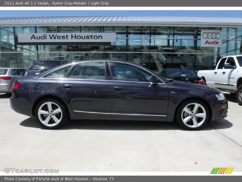Oyster Gray Metallic / Light Gray 2011 Audi A6 3.2 Sedan