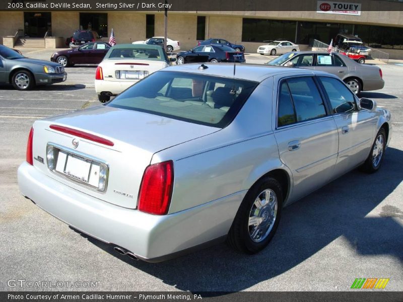 Sterling Silver / Dark Gray 2003 Cadillac DeVille Sedan