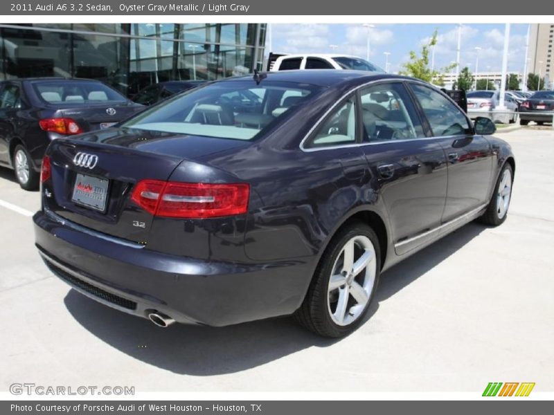 Oyster Gray Metallic / Light Gray 2011 Audi A6 3.2 Sedan