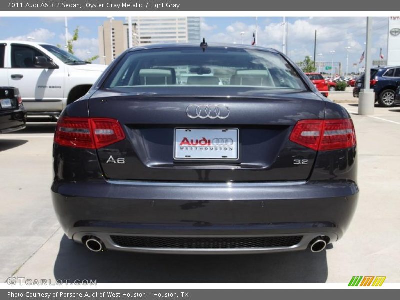 Oyster Gray Metallic / Light Gray 2011 Audi A6 3.2 Sedan
