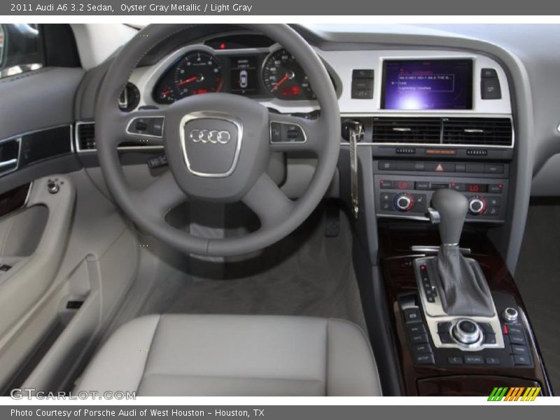 Oyster Gray Metallic / Light Gray 2011 Audi A6 3.2 Sedan