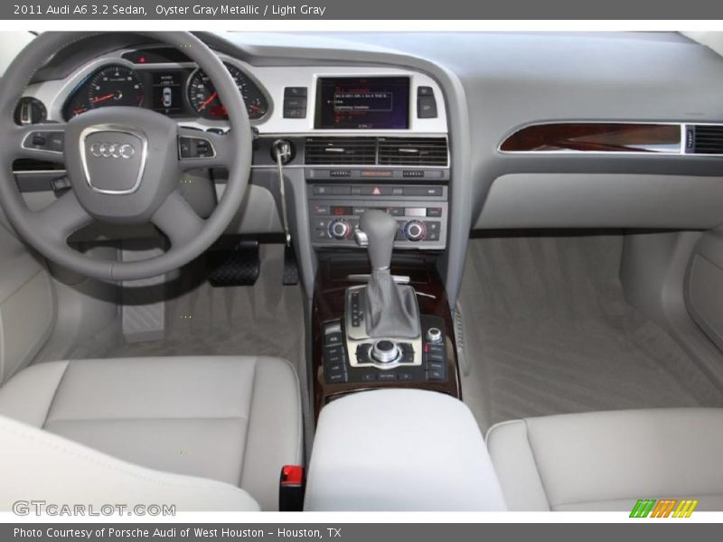 Oyster Gray Metallic / Light Gray 2011 Audi A6 3.2 Sedan