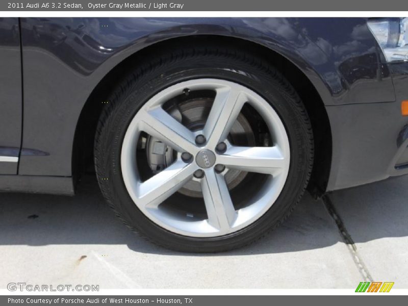 Oyster Gray Metallic / Light Gray 2011 Audi A6 3.2 Sedan