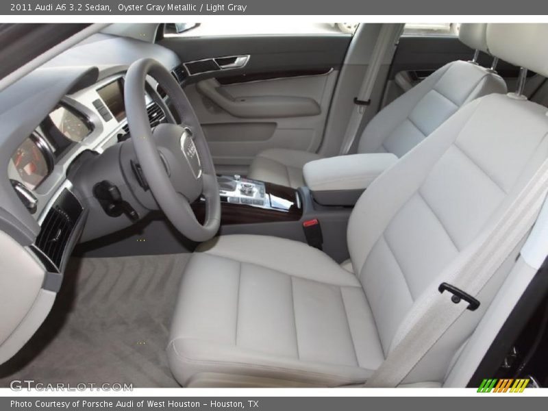 Oyster Gray Metallic / Light Gray 2011 Audi A6 3.2 Sedan