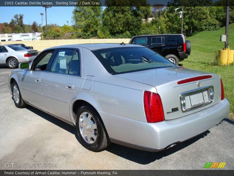 Sterling Silver / Dark Gray 2003 Cadillac DeVille Sedan