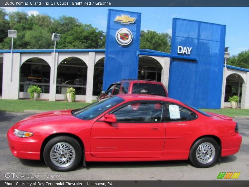 Bright Red / Graphite 2000 Pontiac Grand Prix GT Coupe