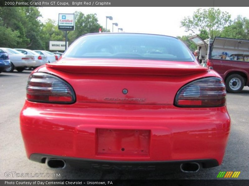 Bright Red / Graphite 2000 Pontiac Grand Prix GT Coupe