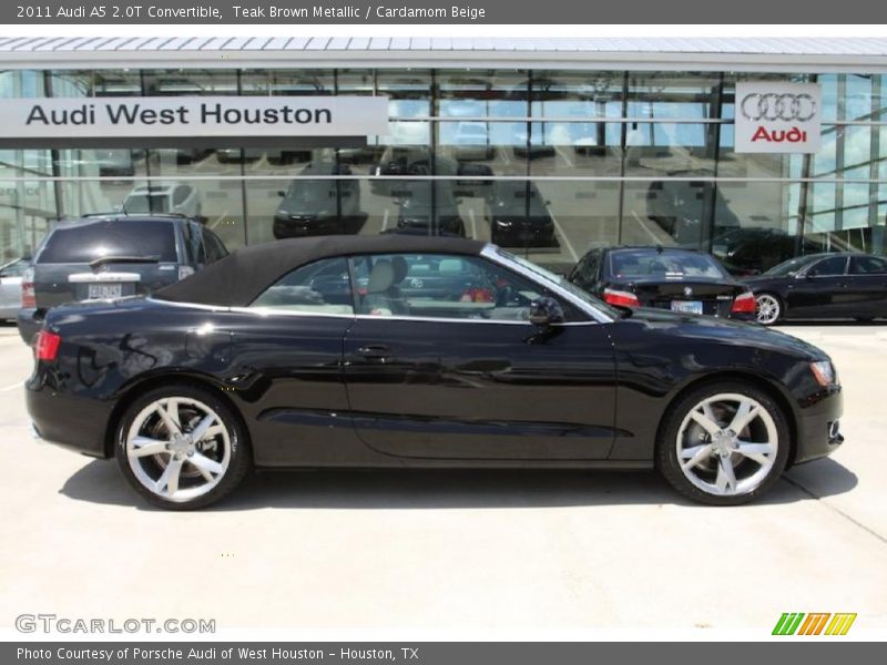 Teak Brown Metallic / Cardamom Beige 2011 Audi A5 2.0T Convertible