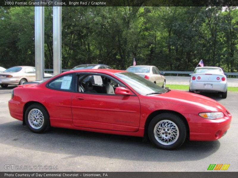 Bright Red / Graphite 2000 Pontiac Grand Prix GT Coupe