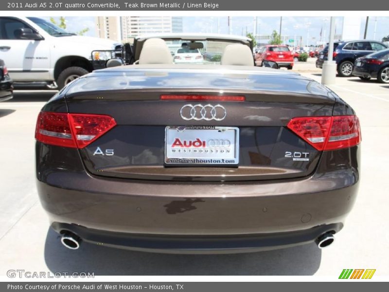 Teak Brown Metallic / Linen Beige 2011 Audi A5 2.0T quattro Convertible