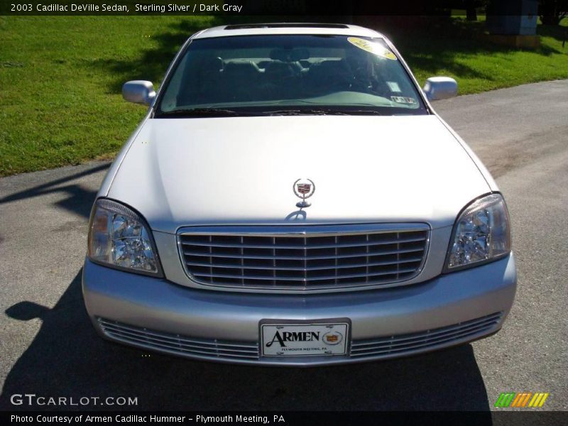 Sterling Silver / Dark Gray 2003 Cadillac DeVille Sedan