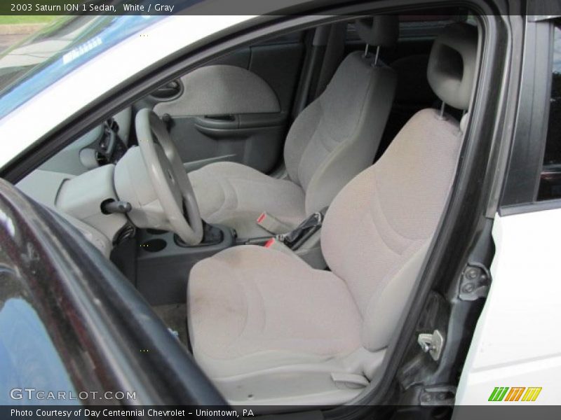White / Gray 2003 Saturn ION 1 Sedan