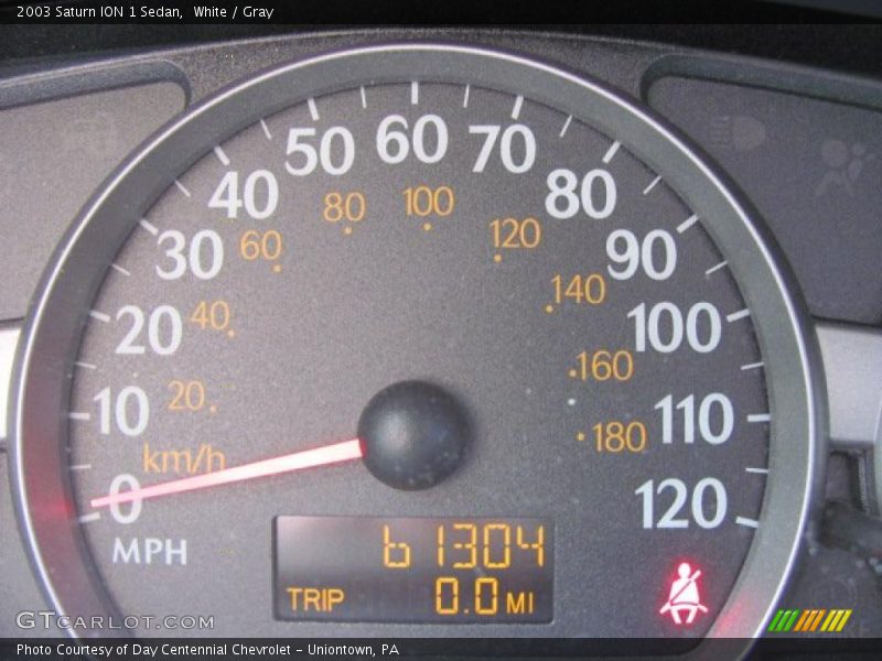 White / Gray 2003 Saturn ION 1 Sedan