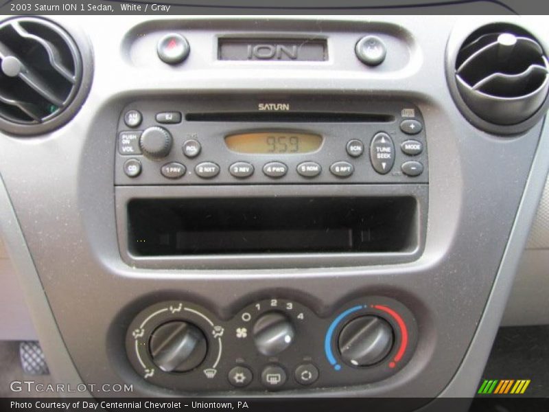 White / Gray 2003 Saturn ION 1 Sedan