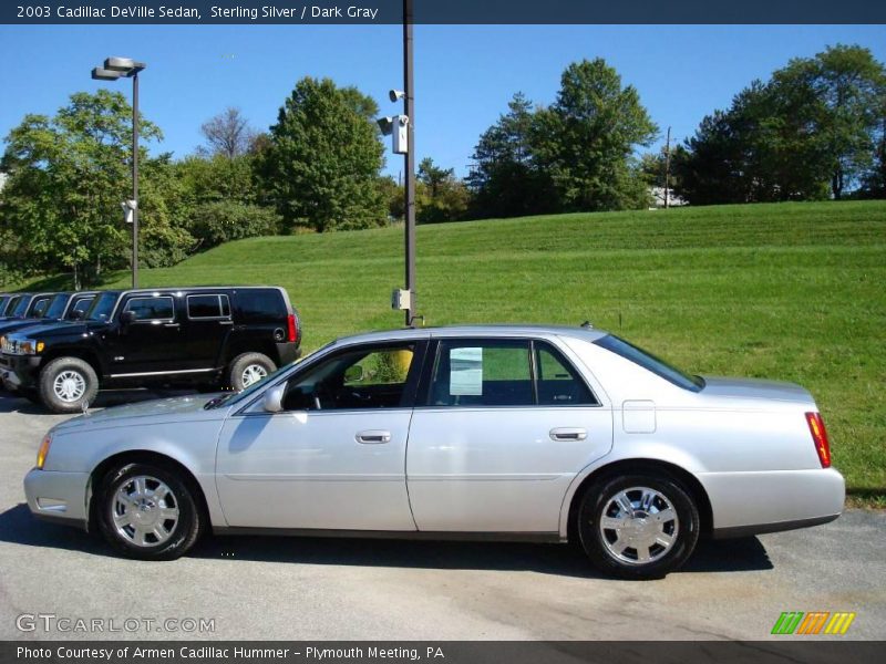 Sterling Silver / Dark Gray 2003 Cadillac DeVille Sedan