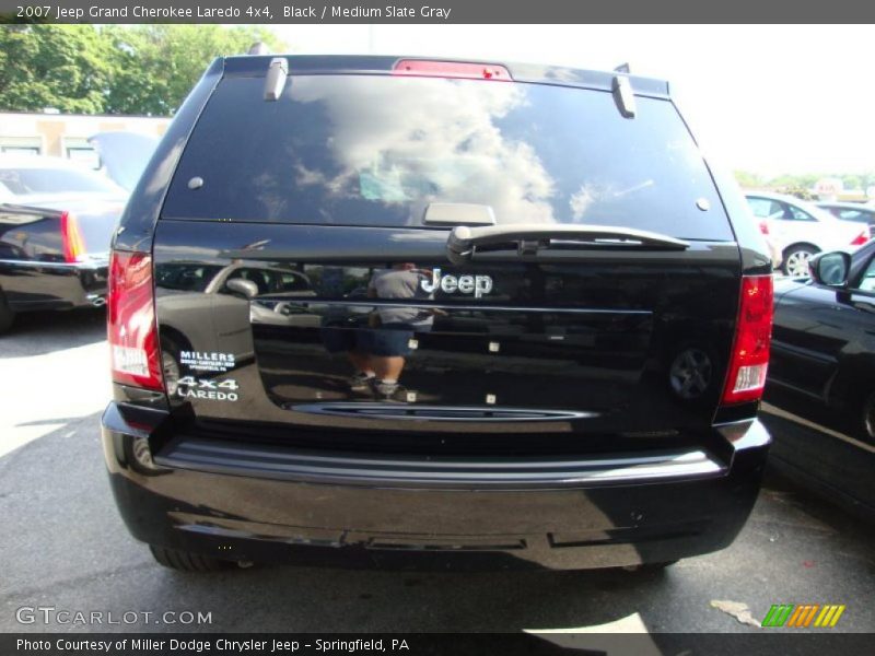 Black / Medium Slate Gray 2007 Jeep Grand Cherokee Laredo 4x4