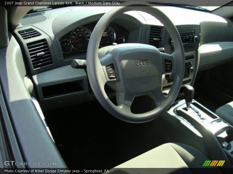 Black / Medium Slate Gray 2007 Jeep Grand Cherokee Laredo 4x4