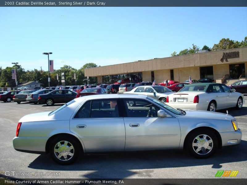 Sterling Silver / Dark Gray 2003 Cadillac DeVille Sedan
