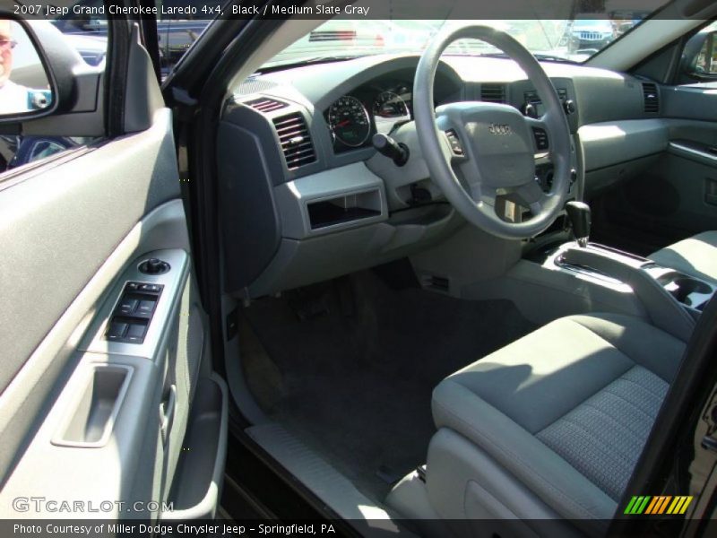 Black / Medium Slate Gray 2007 Jeep Grand Cherokee Laredo 4x4