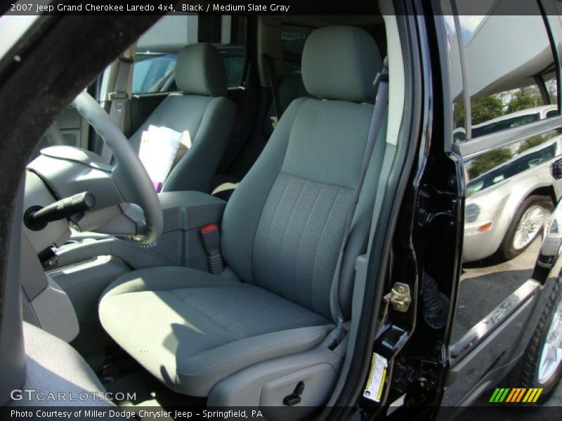 Black / Medium Slate Gray 2007 Jeep Grand Cherokee Laredo 4x4