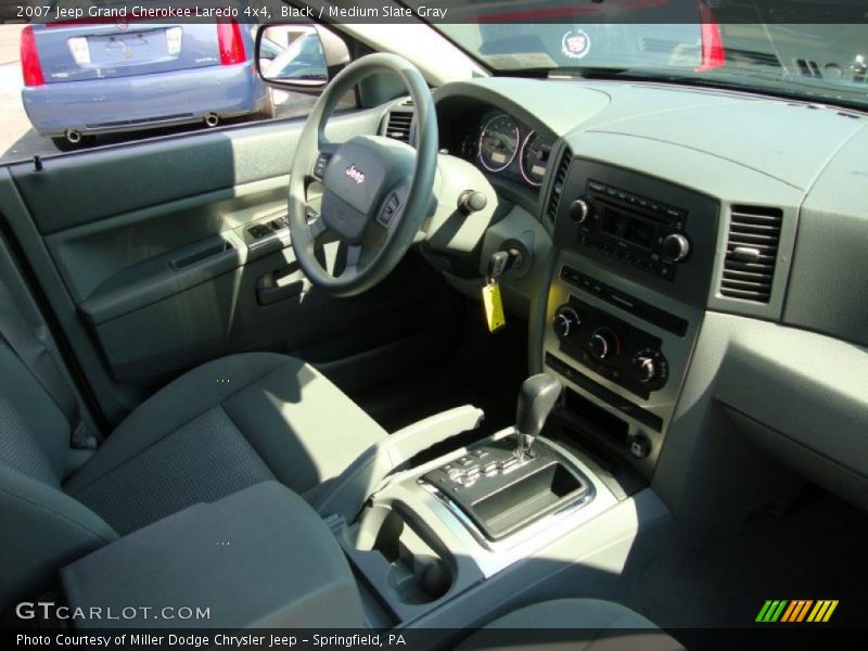 Black / Medium Slate Gray 2007 Jeep Grand Cherokee Laredo 4x4