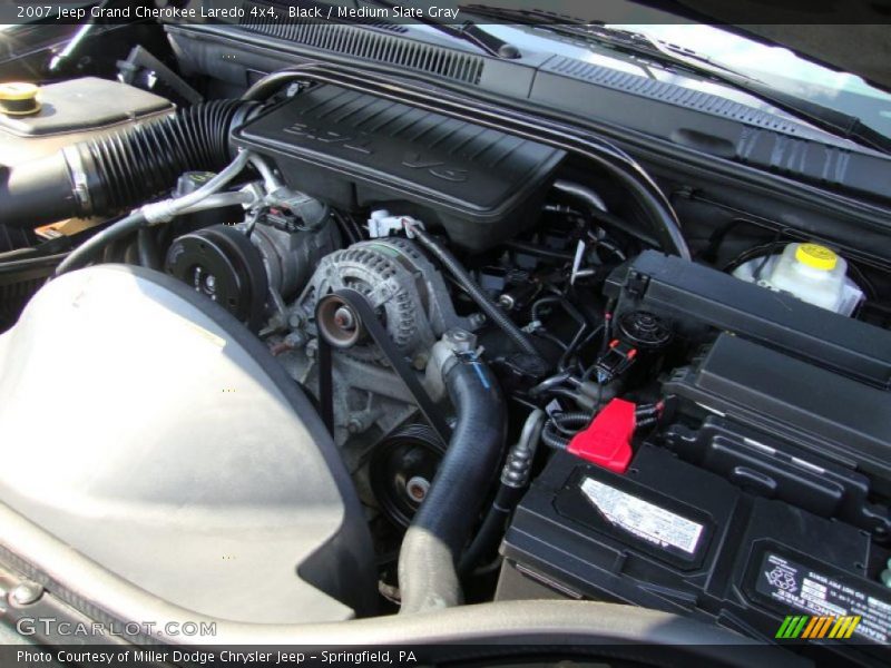 Black / Medium Slate Gray 2007 Jeep Grand Cherokee Laredo 4x4