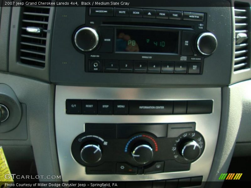 Black / Medium Slate Gray 2007 Jeep Grand Cherokee Laredo 4x4