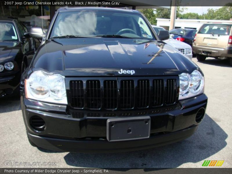 Black / Medium Slate Gray 2007 Jeep Grand Cherokee Laredo 4x4