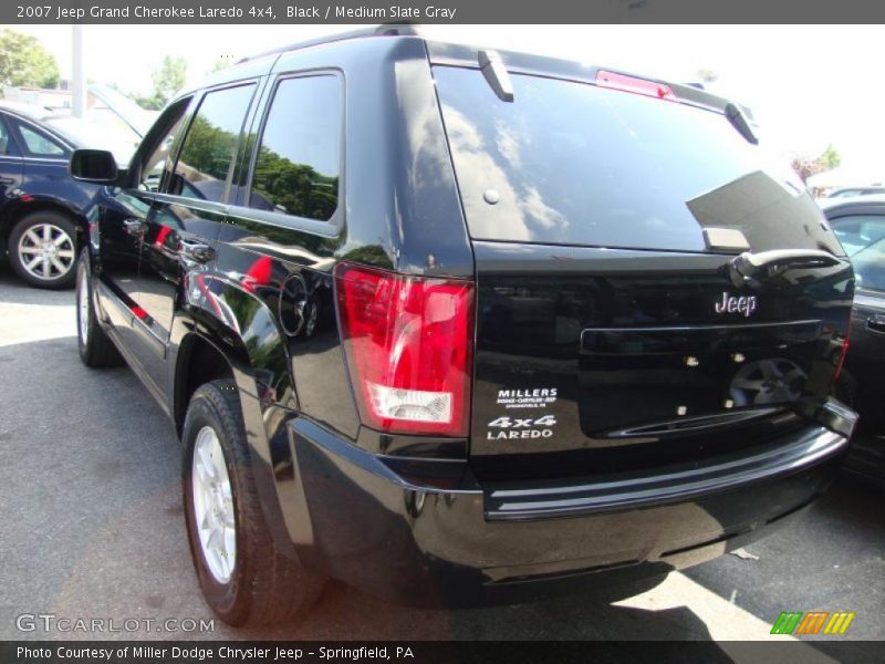 Black / Medium Slate Gray 2007 Jeep Grand Cherokee Laredo 4x4