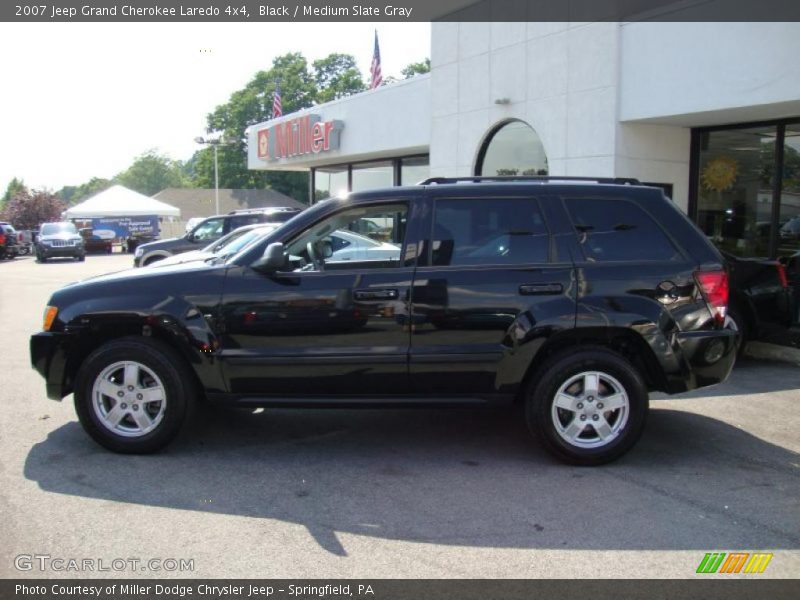 Black / Medium Slate Gray 2007 Jeep Grand Cherokee Laredo 4x4