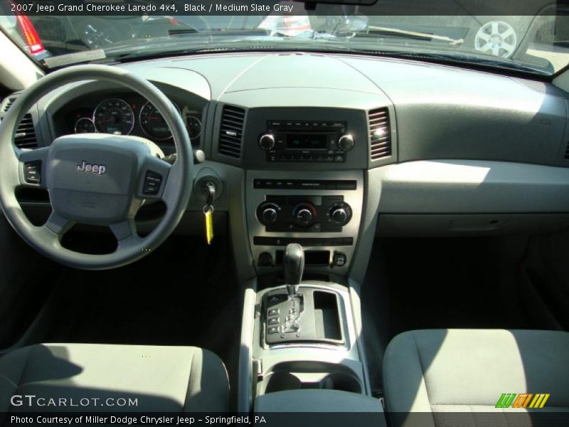 Black / Medium Slate Gray 2007 Jeep Grand Cherokee Laredo 4x4