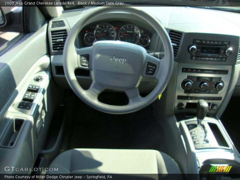 Black / Medium Slate Gray 2007 Jeep Grand Cherokee Laredo 4x4