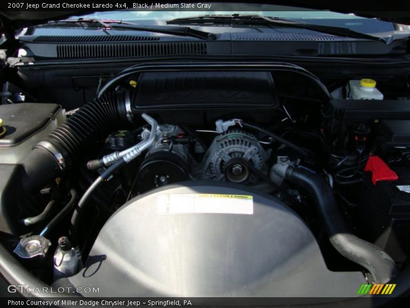 Black / Medium Slate Gray 2007 Jeep Grand Cherokee Laredo 4x4