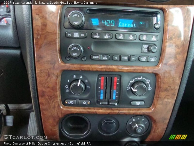 Natural Suede Metallic / Ebony/Cashmere 2007 Isuzu Ascender S