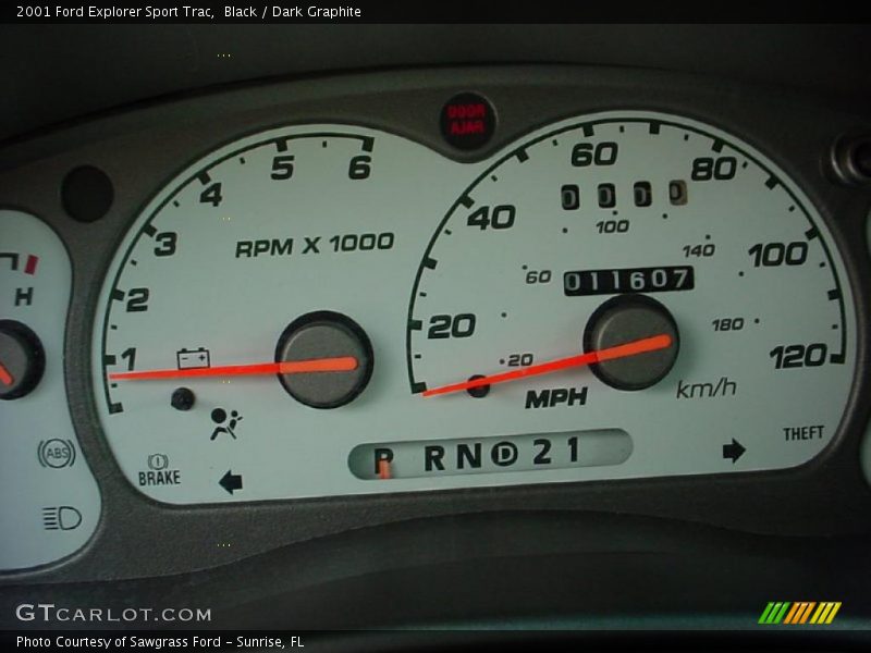 Black / Dark Graphite 2001 Ford Explorer Sport Trac